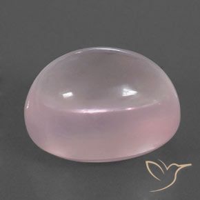 20,78 ctw natürlicher rosafarbener Rosenquarz, Oval Schliff, Transparent