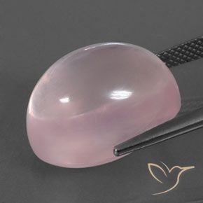 20,78 ctw natürlicher rosafarbener Rosenquarz, Oval Schliff, Transparent