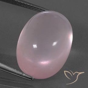 19.79ct Natürlicher hellrosa Rosenquarz, Oval, Transparent