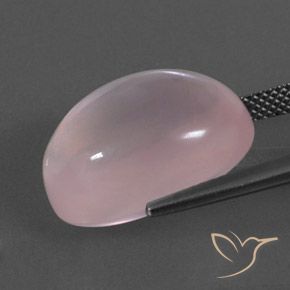 9,17 ctw natürlicher Korallenrosa Rosenquarz, Oval, Transparent