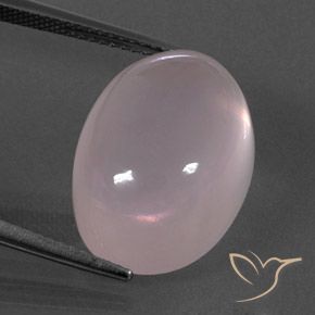 18.58ct Natürlicher rose-rosa Rosenquarz, Oval, Transparent