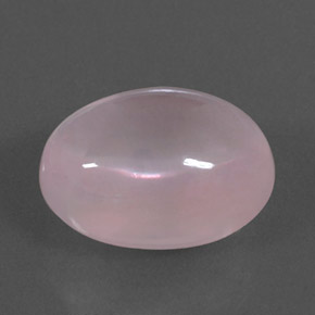16,81 ctw natürlicher rosafarbener Rosenquarz, Oval Schliff, Transparent