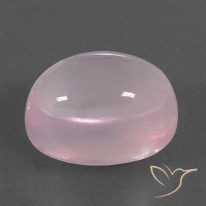 9,17 ctw natürlicher Korallenrosa Rosenquarz, Oval, Transparent