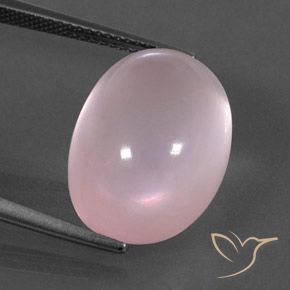 17.46ct Natürlicher Korallenrosa Rosenquarz, Oval, Transparent