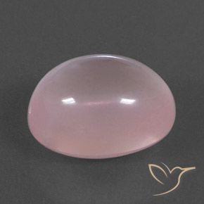 9,17 ctw natürlicher Korallenrosa Rosenquarz, Oval, Transparent