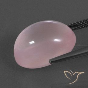 9,17 ctw natürlicher Korallenrosa Rosenquarz, Oval, Transparent