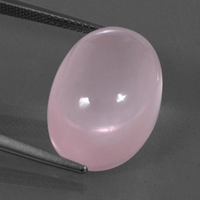 21,33 ctw natürlicher rosafarbener Rosenquarz, Oval Schliff, Transparent