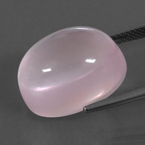 21,33 ctw natürlicher rosafarbener Rosenquarz, Oval Schliff, Transparent