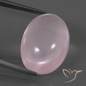 15.59ct Natürlicher Mittelrosa Rosenquarz, Oval, Transparent