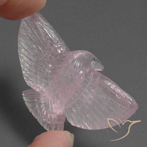 9,17 ctw natürlicher hellrosa Rosenquarz, Fantasie, Transparent / Lichtdurchlässig