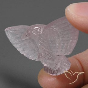 9,17 ctw natürlicher hellrosa Rosenquarz, Fantasie, Transparent / Lichtdurchlässig