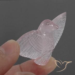 45.49ct Natürlicher Sehr helles Rosa Rosenquarz, Fantasie, Lichtdurchlässig