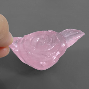 146,40 ctw natürlicher rosafarbener Rosenquarz, Fantasieschliff, Transparent