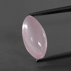 3,12 ctw natürlicher rosafarbener Rosenquarz, Marquise, Transparent
