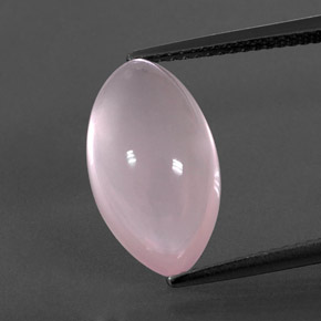 6,97 ctw natürlicher rosafarbener Rosenquarz, Marquise, Transparent
