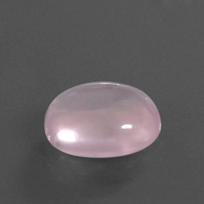 4,95 ctw natürlicher rosafarbener Rosenquarz, Oval Schliff, Transparent