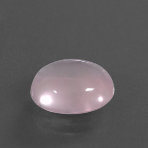4,89 ctw natürlicher rosafarbener Rosenquarz, Oval Schliff, Transparent