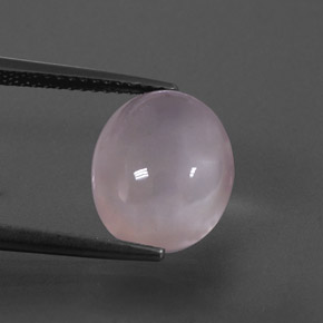 4,77 ctw natürlicher rosafarbener Rosenquarz, Oval Schliff, Transparent