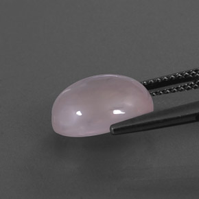 4,77 ctw natürlicher rosafarbener Rosenquarz, Oval Schliff, Transparent