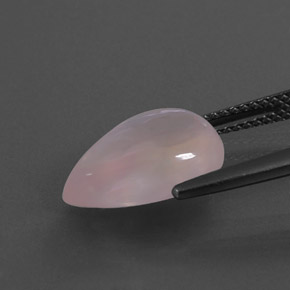 9,17 ctw natürlicher Pink Rosenquarz, Birnenform, Transparent