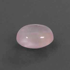 5,53 ctw natürlicher rosafarbener Rosenquarz, Oval Schliff, Transparent