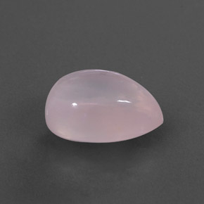 5,91 ctw natürlicher rosafarbener Rosenquarz, Birnenform, Transparent
