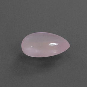 3,84 ctw natürlicher rosafarbener Rosenquarz, Birnenform, Transparent