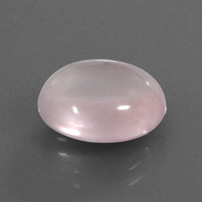 5,02 ctw natürlicher rosafarbener Rosenquarz, Oval Schliff, Transparent