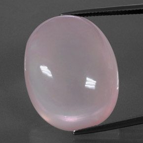 9,17 ctw natürlicher hellrosa Rosenquarz, Oval Schliff, Transparent