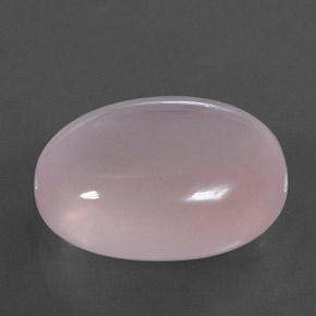 9,17 ctw natürlicher hellrosa Rosenquarz, Oval Schliff, Transparent