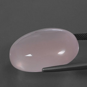 9,17 ctw natürlicher hellrosa Rosenquarz, Oval Schliff, Transparent