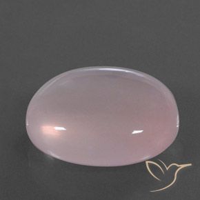 9,17 ctw natürlicher Korallenrosa Rosenquarz, Oval, Transparent