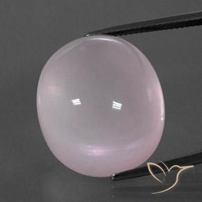 47.24ct Natürlicher hellrosa Rosenquarz, Oval, Transparent