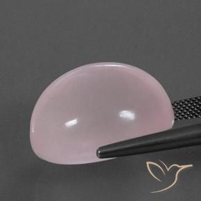 9,17 ctw natürlicher hellrosa Rosenquarz, Oval, Transparent