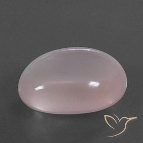 9,17 ctw natürlicher Korallenrosa Rosenquarz, Oval, Transparent