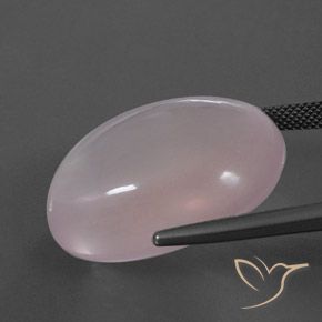 9,17 ctw natürlicher Korallenrosa Rosenquarz, Oval, Transparent