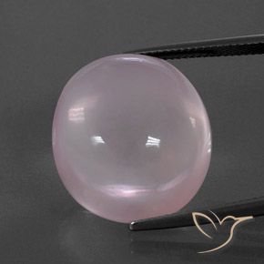 34.11ct Natürlicher hellrosa Rosenquarz, Oval, Transparent