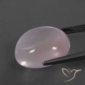 9,17 ctw natürlicher hellrosa Rosenquarz, Oval, Transparent