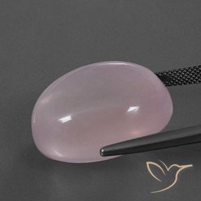 9,17 ctw natürlicher Korallenrosa Rosenquarz, Oval, Transparent