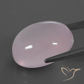 9,17 ctw natürlicher Kaugummi Rosa Rosenquarz, Oval, Transparent