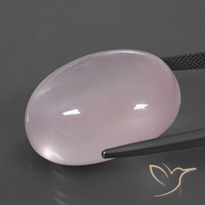 9,17 ctw natürlicher hellrosa Rosenquarz, Oval, Transparent