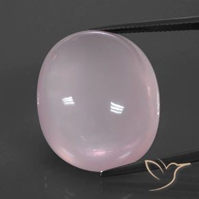 57.56ct Natürlicher hellrosa Rosenquarz, Oval, Transparent