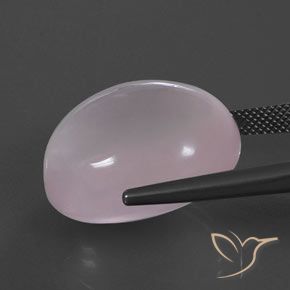 9,17 ctw natürlicher Kaugummi Rosa Rosenquarz, Oval, Transparent