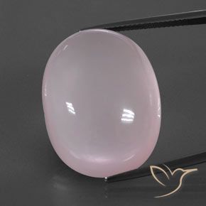 59.07ct Natürlicher hellrosa Rosenquarz, Oval, Transparent