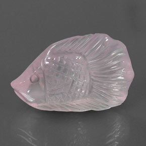 23,80 ctw natürlicher rosafarbener Rosenquarz, Fantasieschliff, Transparent