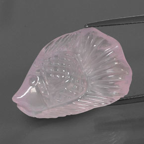 23,80 ctw natürlicher rosafarbener Rosenquarz, Fantasieschliff, Transparent