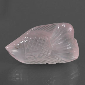 15,69 ctw natürlicher rosafarbener Rosenquarz, Fantasieschliff, Transparent