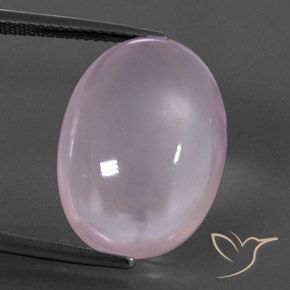 18.23ct Natürlicher hellrosa Rosenquarz, Oval, Transparent