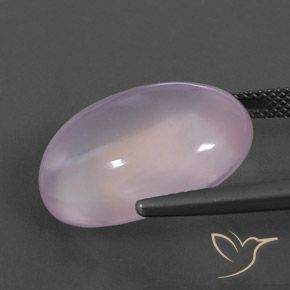 9,17 ctw natürlicher hellrosa Rosenquarz, Oval, Transparent