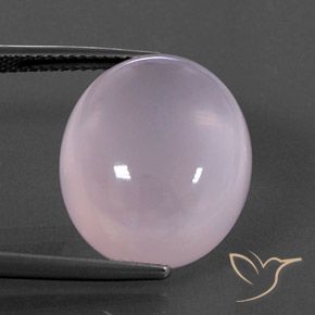 9,17 ctw natürlicher Kaugummi Rosa Rosenquarz, Oval Schliff, Transparent